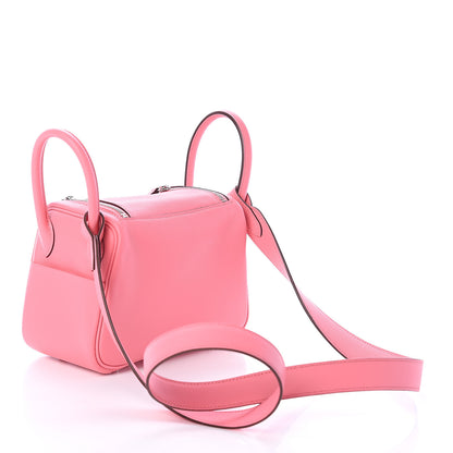Hermes Swift Mini Lindy 20 Rose Ete 2 of 8