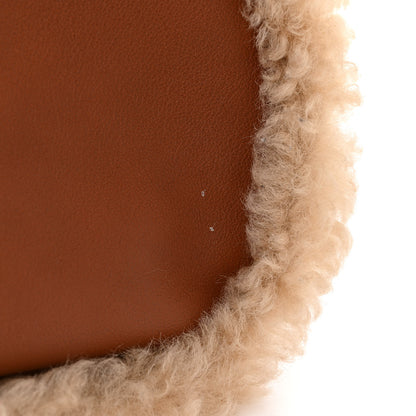 Chloe Calfskin Shearling Medium Marcie Saddle Bag Bag Tan 13 of 13