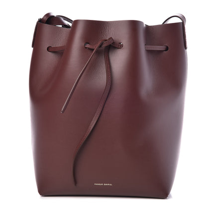 Mansur Gavriel Calfskin Bucket Bag Burgundy 1 of 7