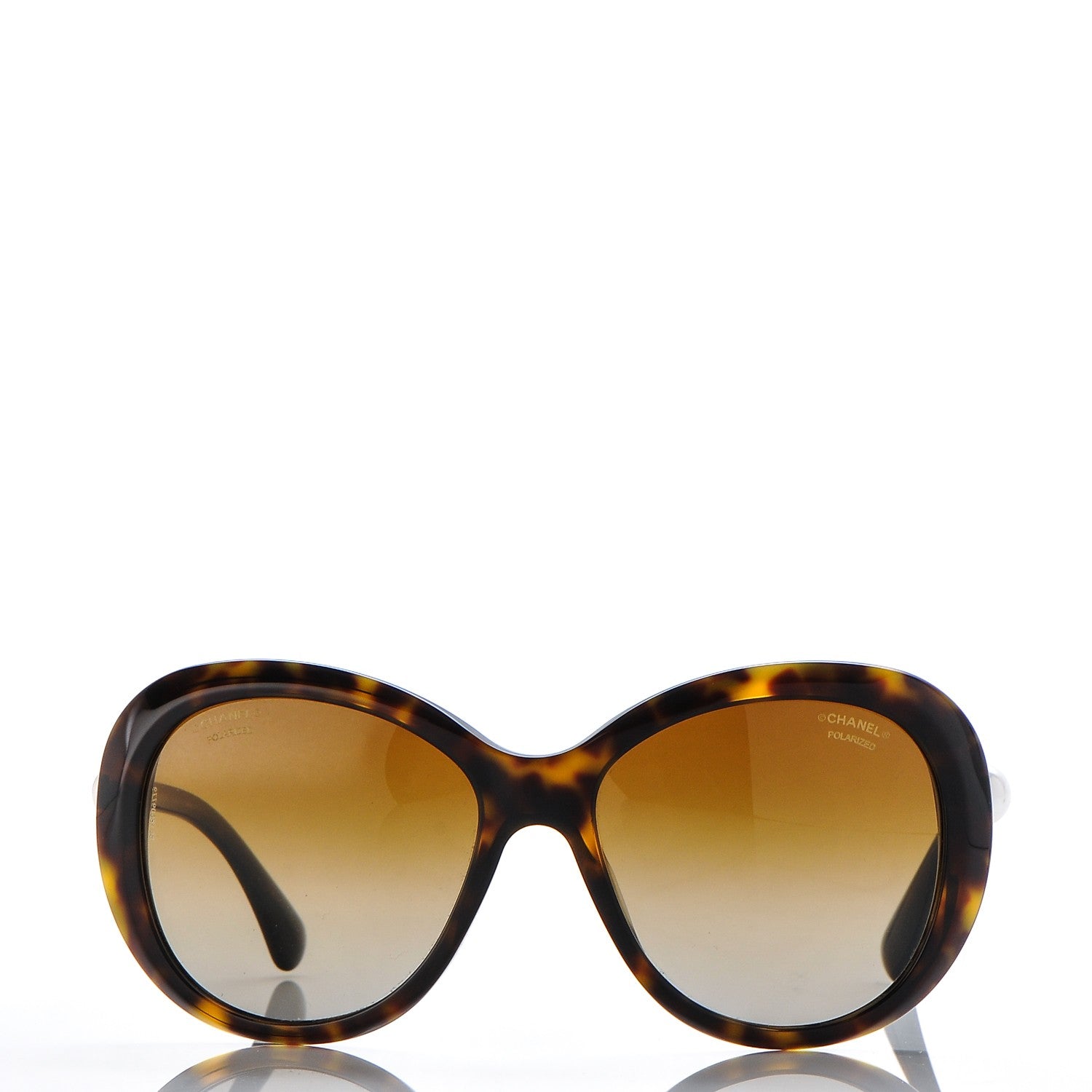 Chanel CC Pearl Sunglasses 5302H Tortoise 2 of 8