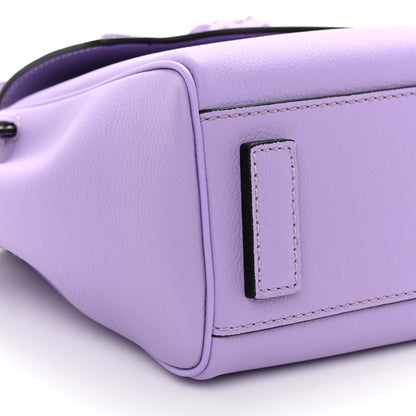 Versace Calfskin Small La Medusa Top Handle Handbag Lilac 8 of 9