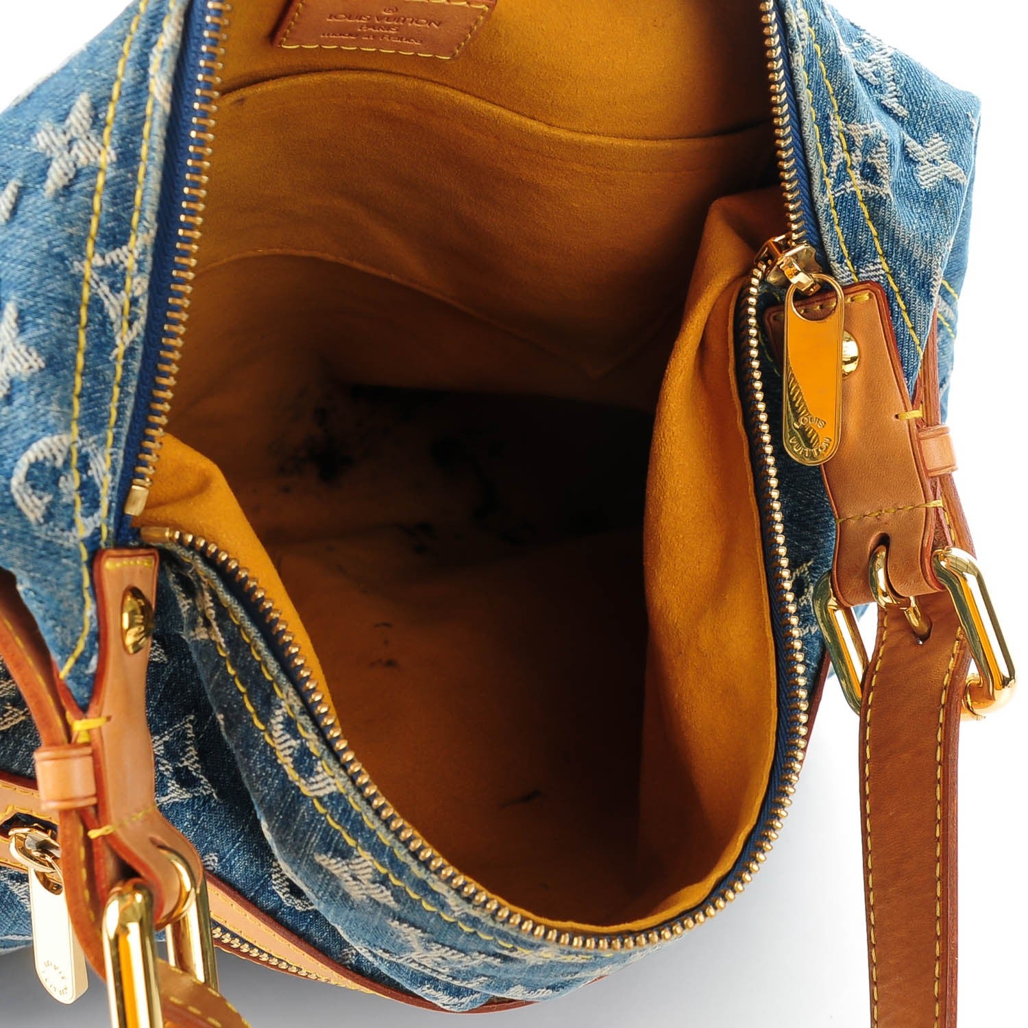 Louis Vuitton Denim Baggy GM Blue 5 of 9