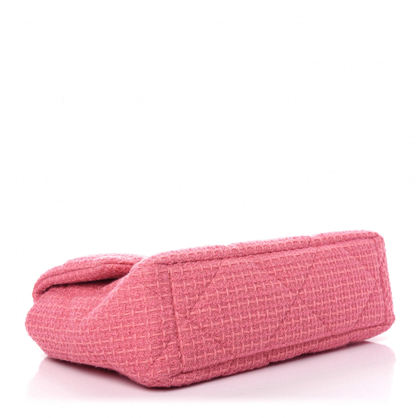 Metallic Tweed Quilted Large Chanel 19 Flap Pink