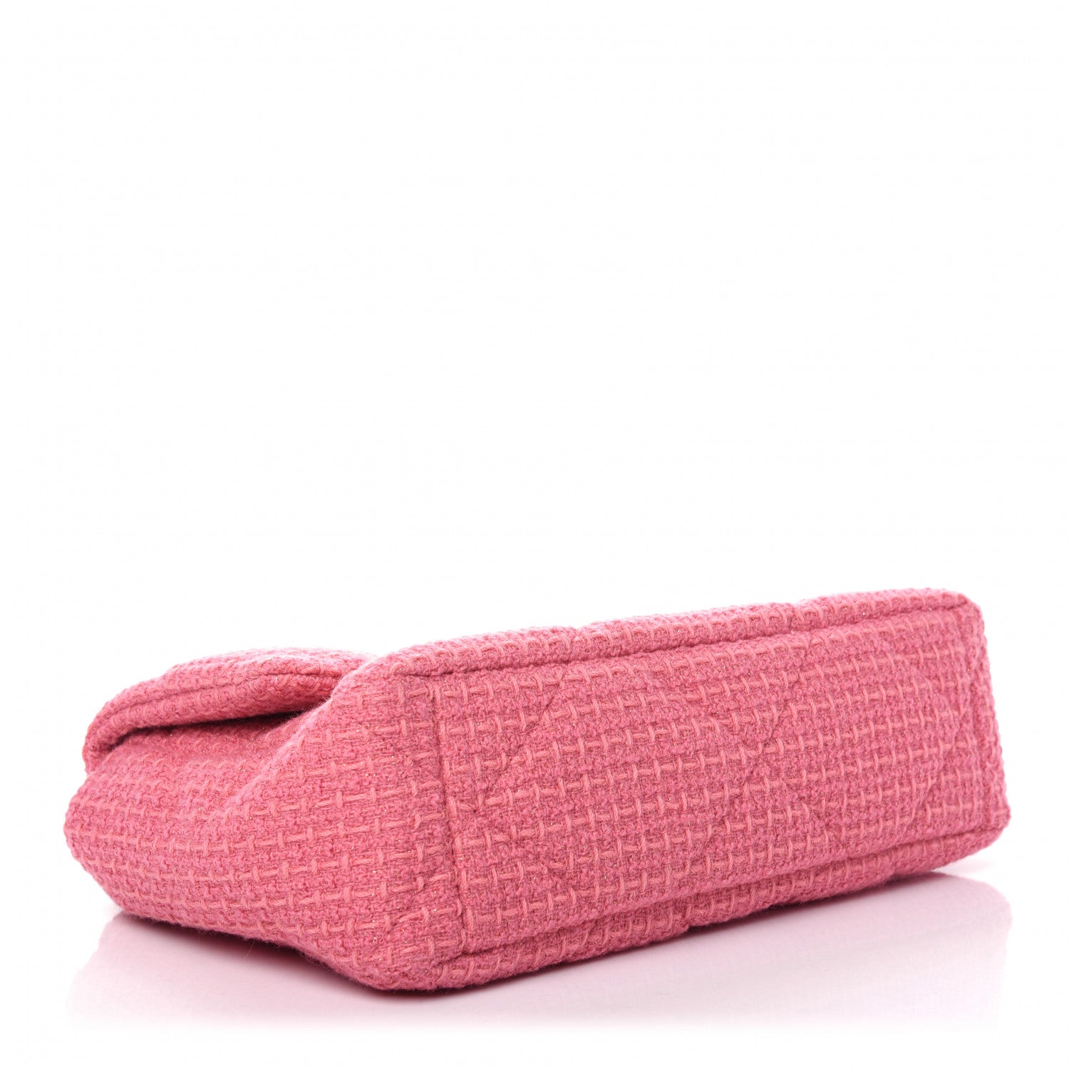 Chanel Metallic Tweed Quilted Large Chanel 19 Flap Pink 4 of 9