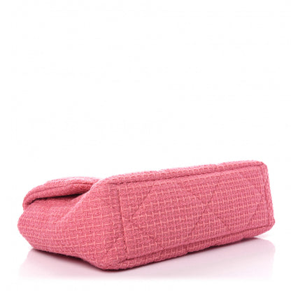 Chanel Metallic Tweed Quilted Large Chanel 19 Flap Pink 4 of 9
