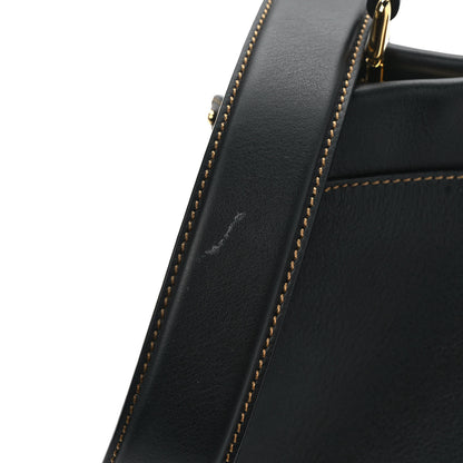 Fendi Vitello King Canvas Chinese New Year Tiger Embroidered Mini Peekaboo Iconic Satchel Black Dark Yellow 9 of 9