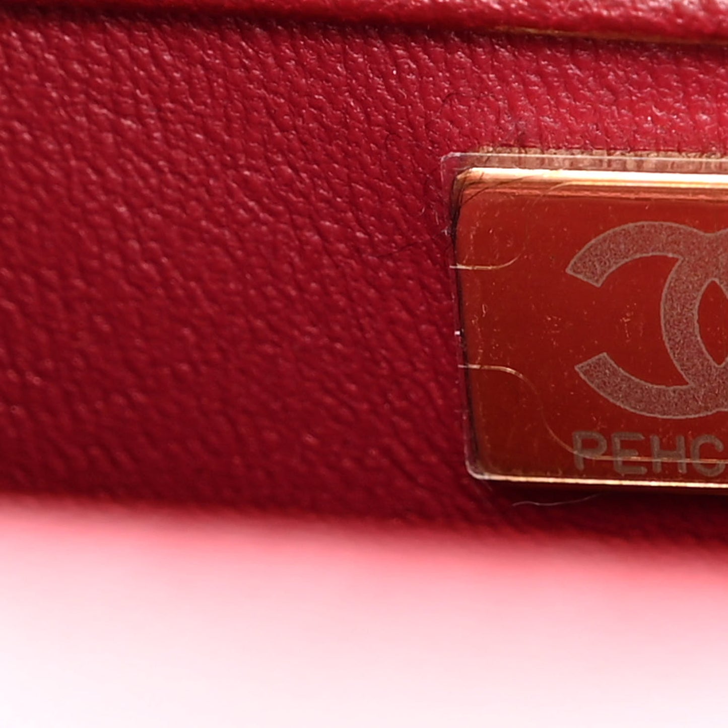 Caviar Lizard Embossed Quilted Mini Coco Handle Flap Burgundy