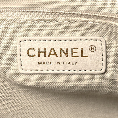 Chanel Mixed Fibers Medium Deauville Tote Beige 6 of 10