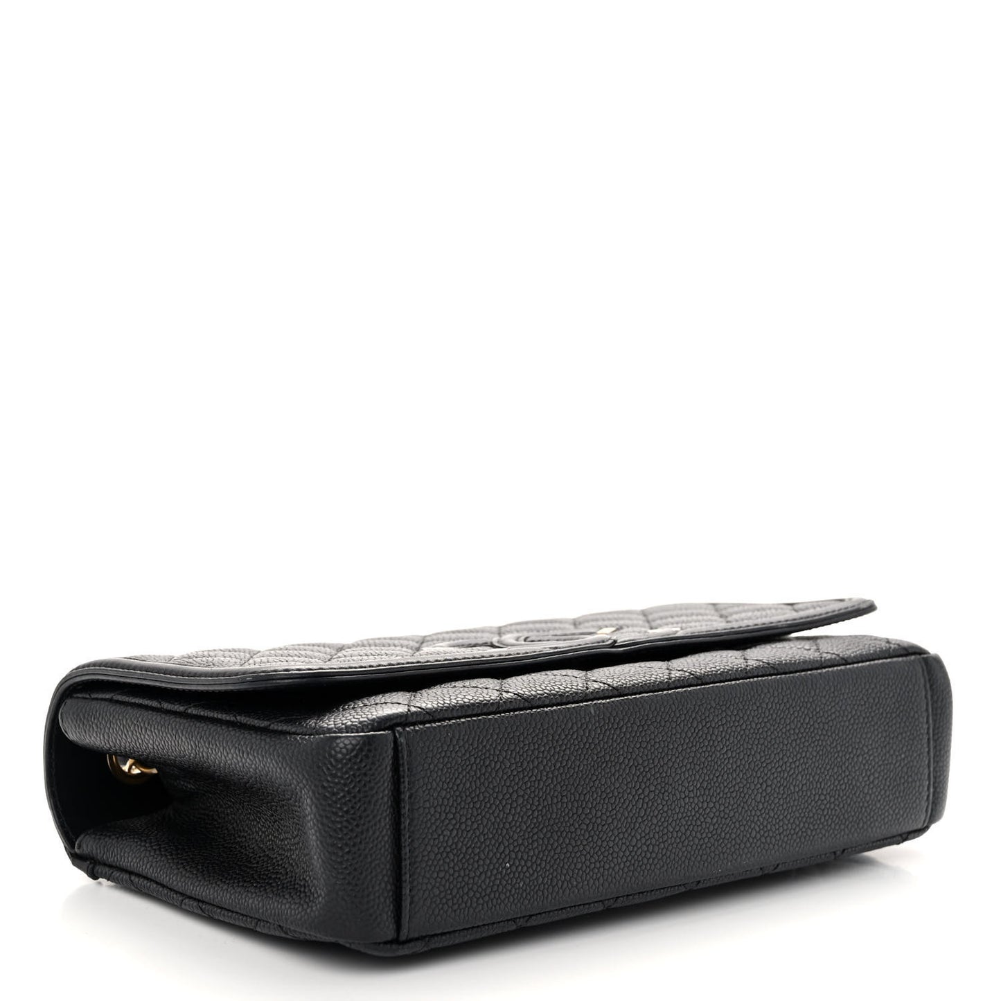 Caviar Quilted Medium CC Filigree Flap Black