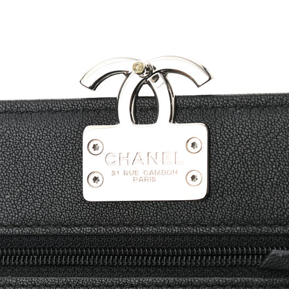 Chanel Grained Calfskin Quilted Urban Champion Wallet On Chain WOC Black 6 of 12