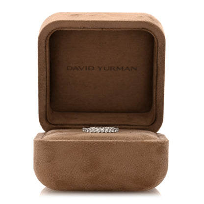 David Yurman Platinum Diamond 2.8mm Eden Band Ring 54 7 5 of 5