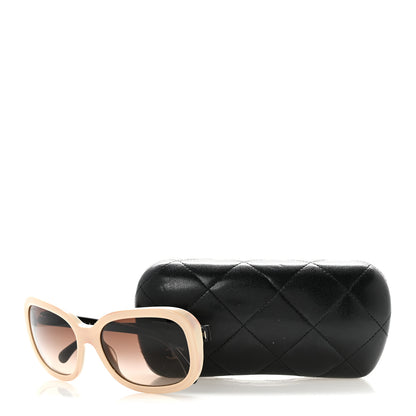 Chanel Acetate CC Bow Sunglasses 5280-Q Beige Black 9 of 9