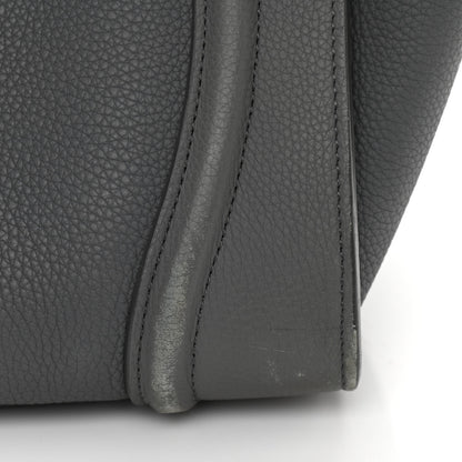 Celine Drummed Calfskin Mini Luggage Kohl 13 of 17