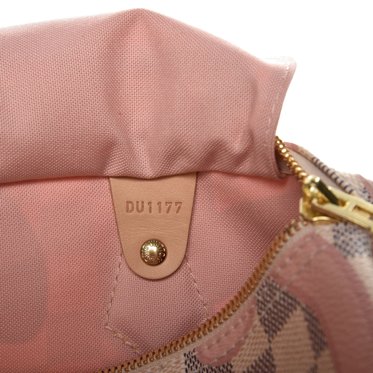 Louis Vuitton Damier Azur Tahitienne Speedy Bandouliere 30 Rose Ballerine 8 of 10