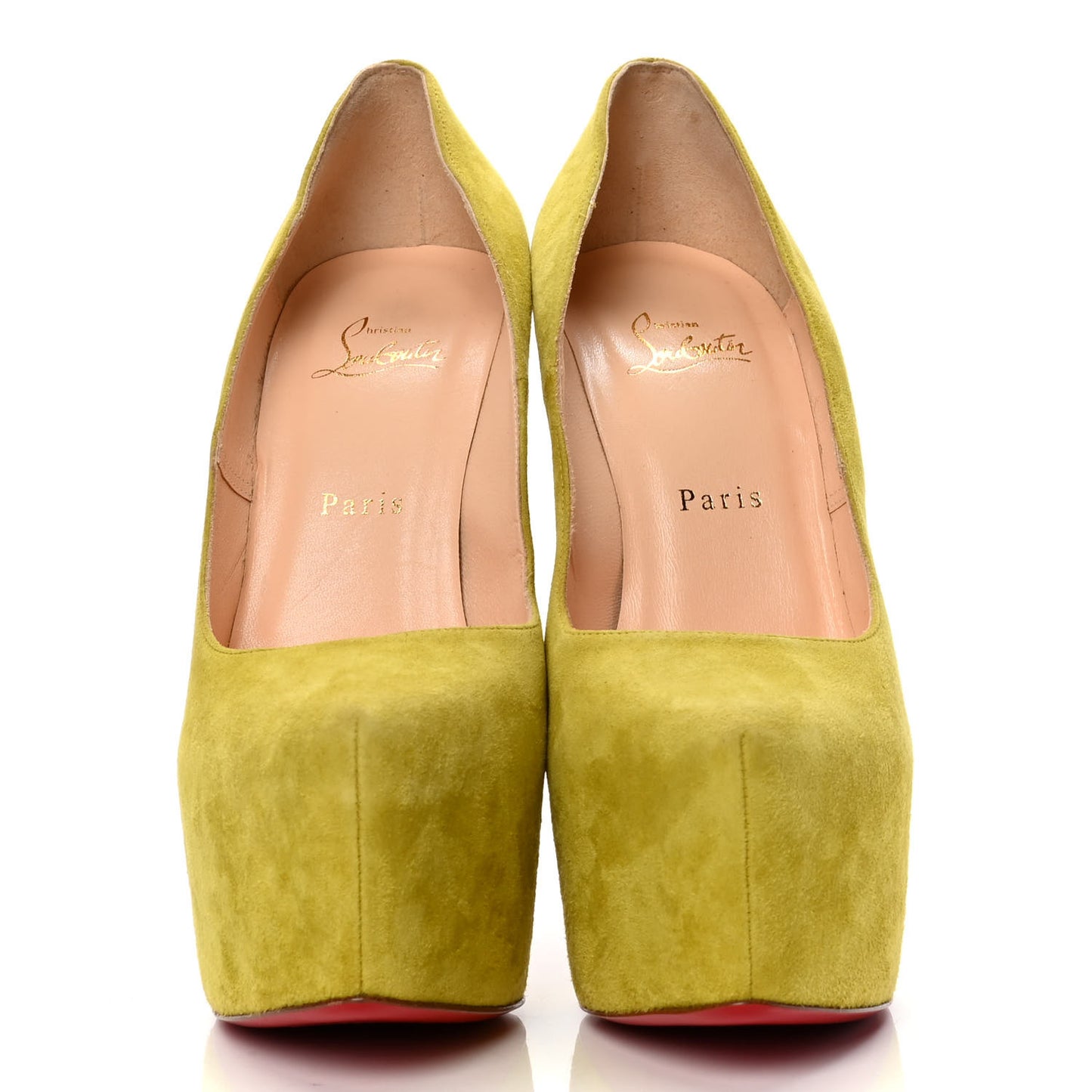 Suede Daffodile 160 Pumps 40.5 Chartreuse