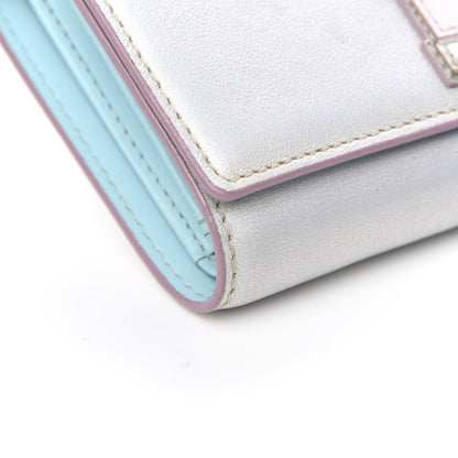 MCM Calfskin Roboter Tri-Fold Wallet White 8 of 9