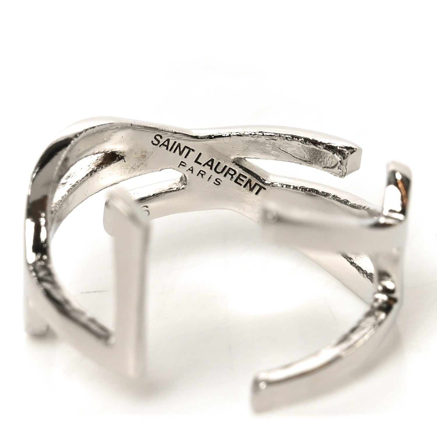 Saint Laurent Monogram Ring 52 6 Silver 1863490 – FASHIONPHILE