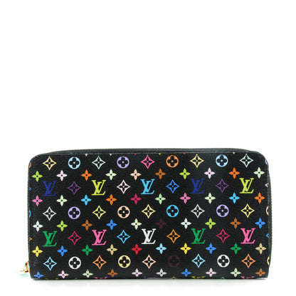 Louis Vuitton Monogram Multicolor Zippy Wallet Black Grenade 1 of 7