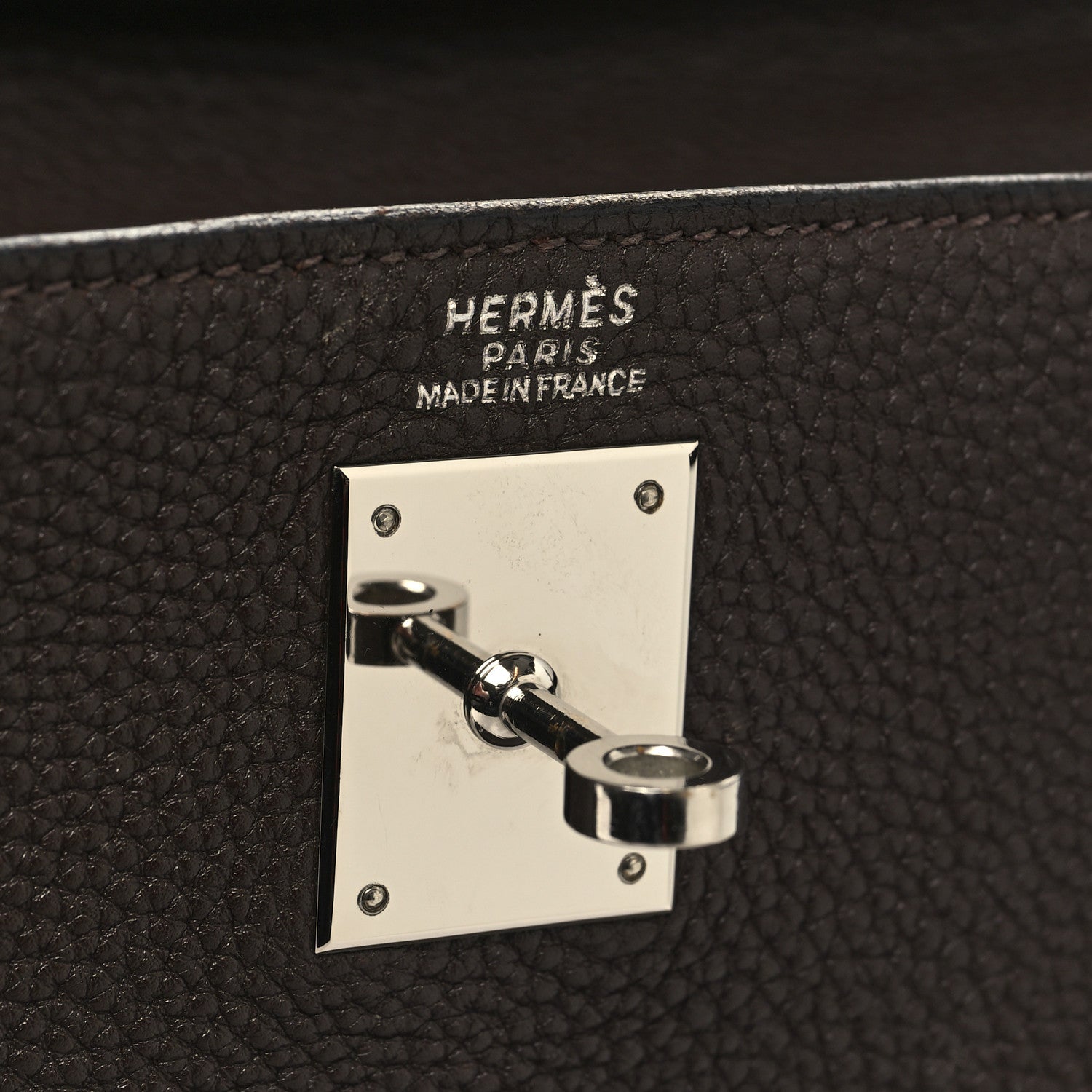 Hermes Togo Kelly Retourne 32 Chocolate 6 of 12