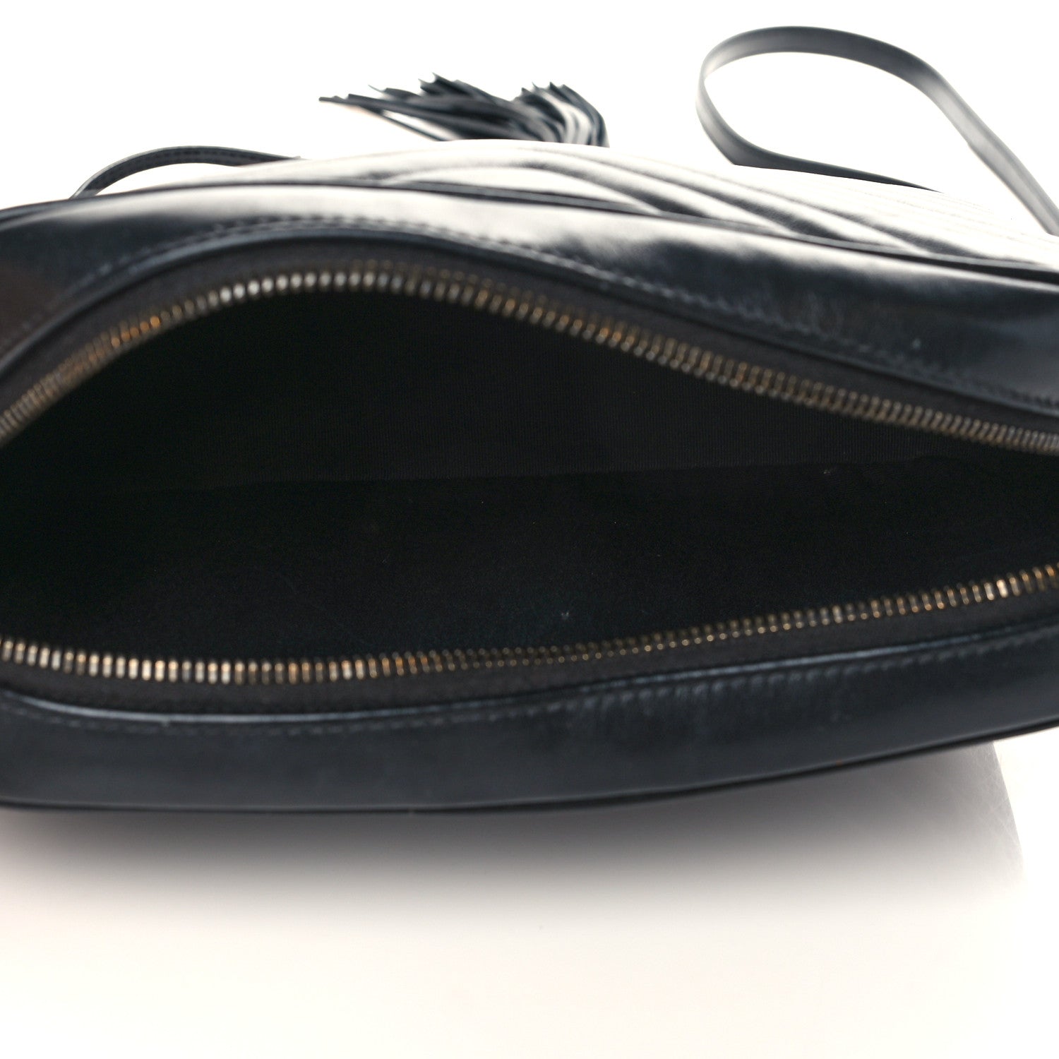 Saint Laurent Calfskin Matelasse Monogram Lou Camera Bag Black 5 of 6