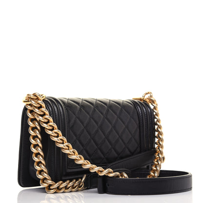 Chanel Calfskin Quilted Small Boy Flap Black 3 of 15