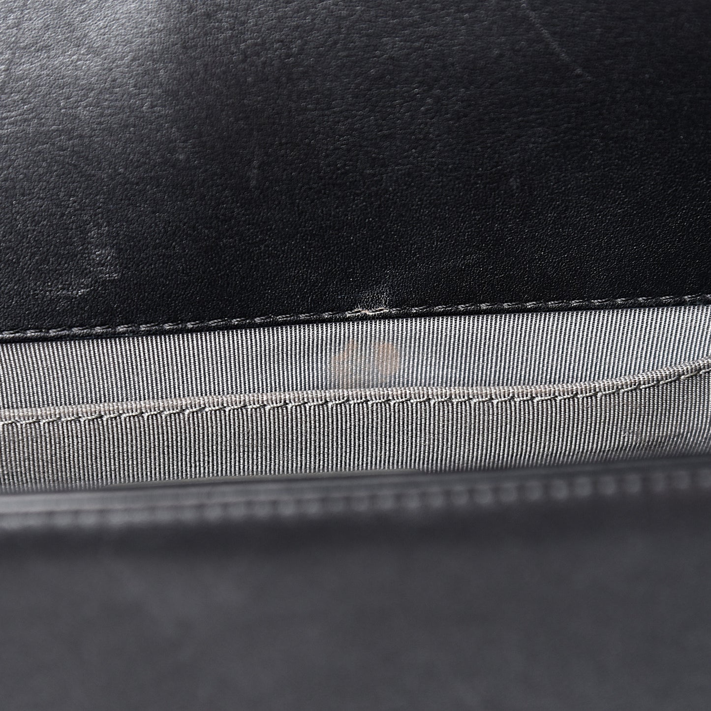 Lambskin Quilted Medium Boy Flap Black