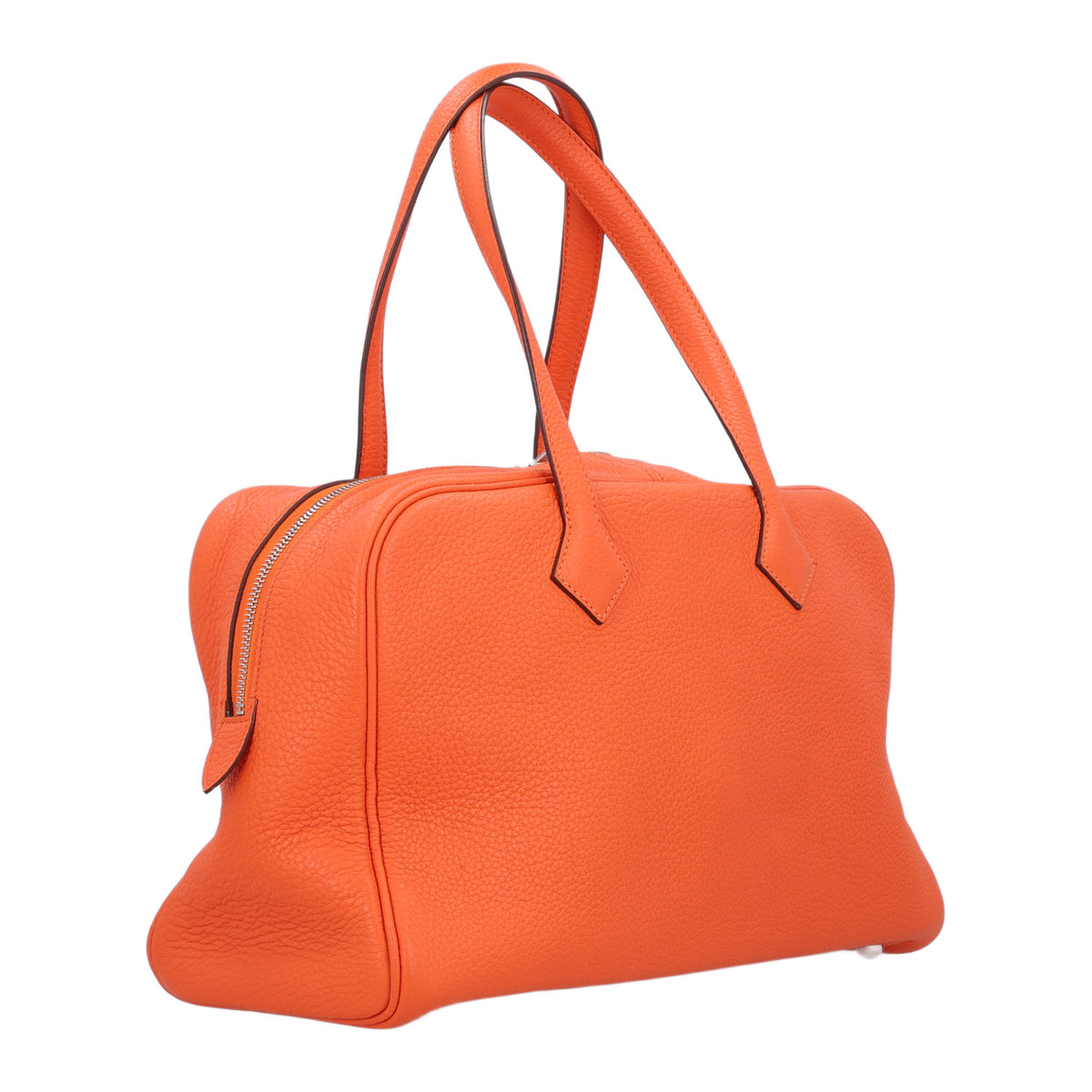 Hermes Taurillon Clemence Victoria II 35 Orange 2 of 9