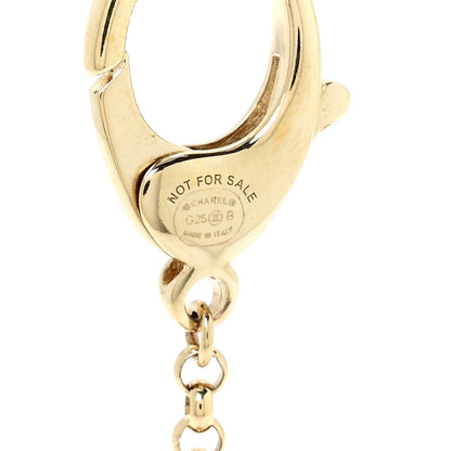 Chanel Metal Pearl CC Key Chain Gold 3 of 4