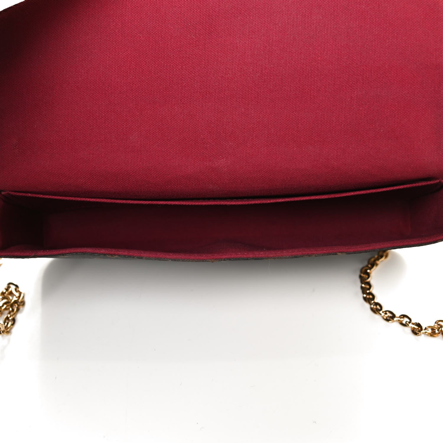 Louis Vuitton Monogram Pochette Felicie Chain Wallet Fuchsia 5 of 11