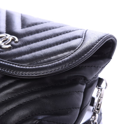 Chanel Calfskin Chevron Waist Belt Bag Black 11 of 14