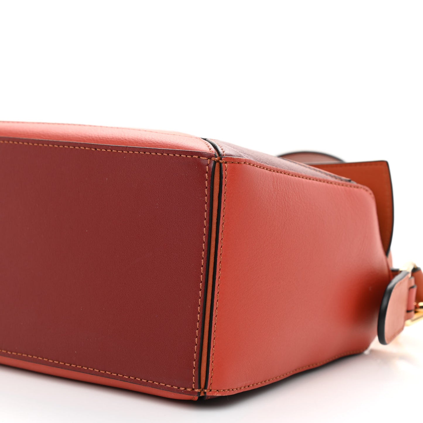 Calfskin Small Puzzle Bag Spice Orange Pumpkin