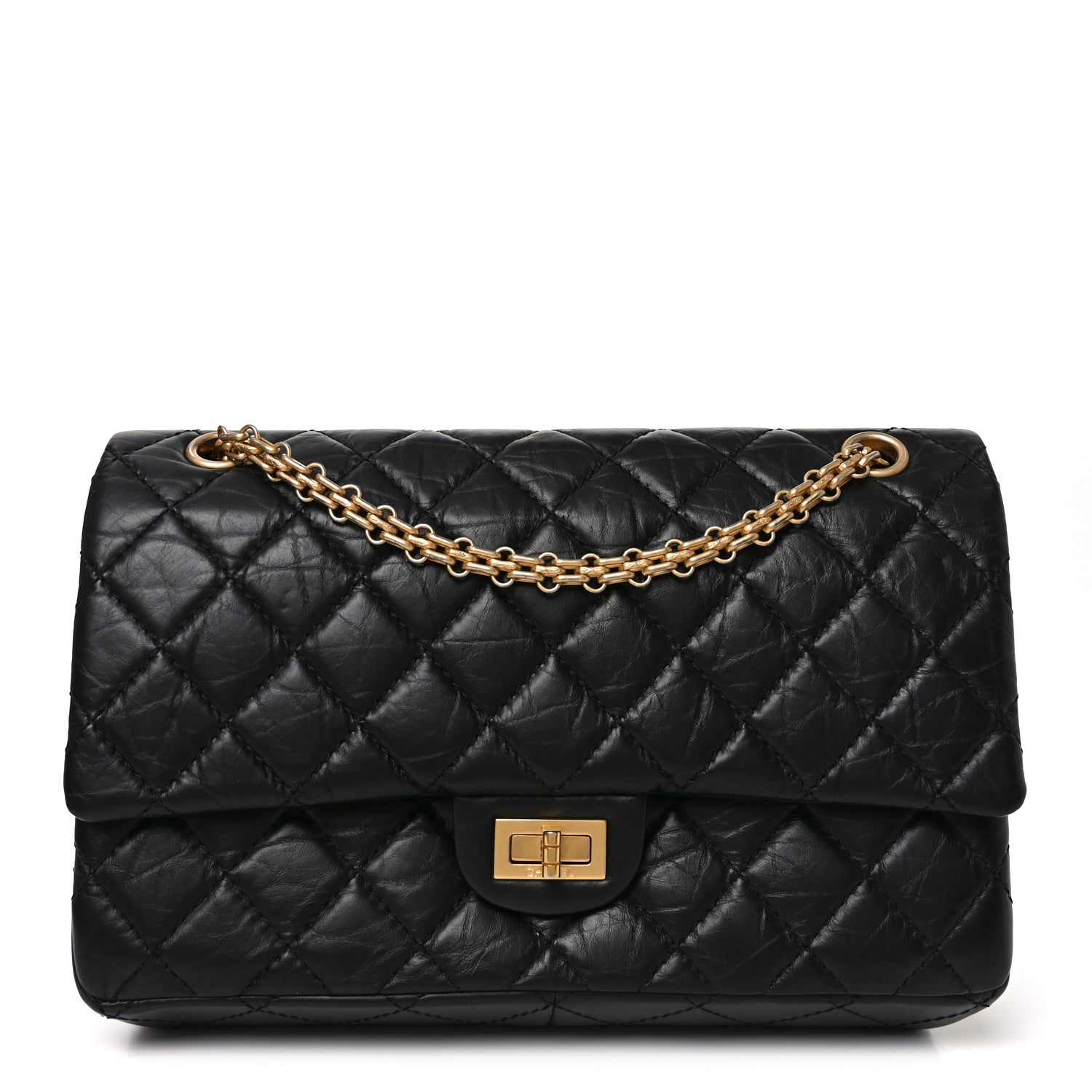 Chanel Aged Calfskin Quilted 2.55 Reissue 226 Flap Black 1 of 10