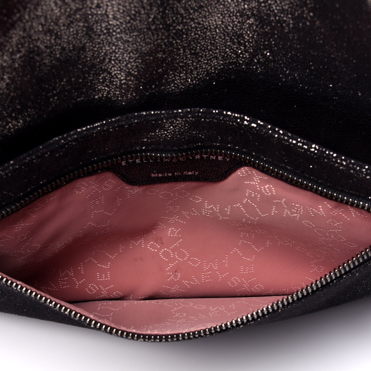 Stella McCartney Shaggy Deer Falabella Fold Over Clutch Black 8 of 22