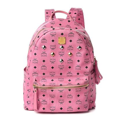 MCM Visetos Medium Sprinkle Stud Stark Backpack Pink 1 of 21