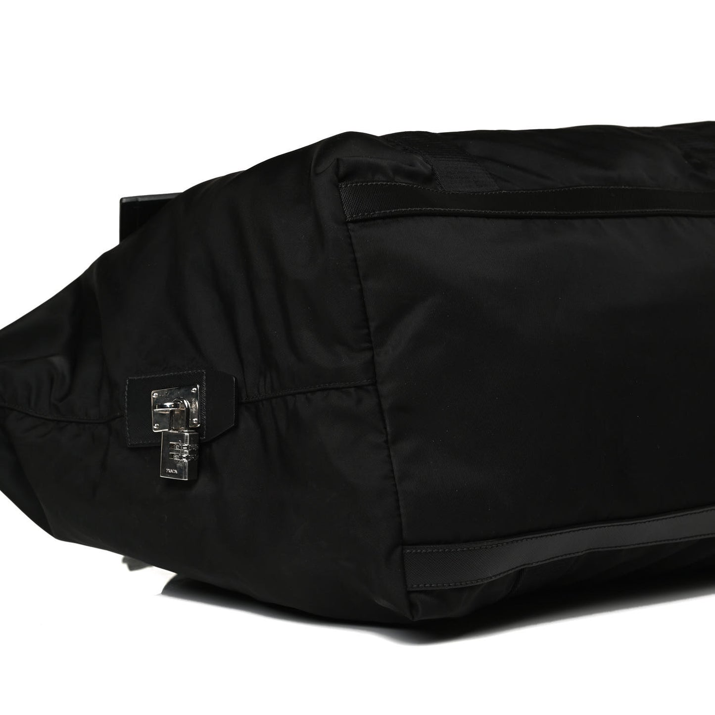 Tessuto Nylon Saffiano Carry On Travel Bag Black