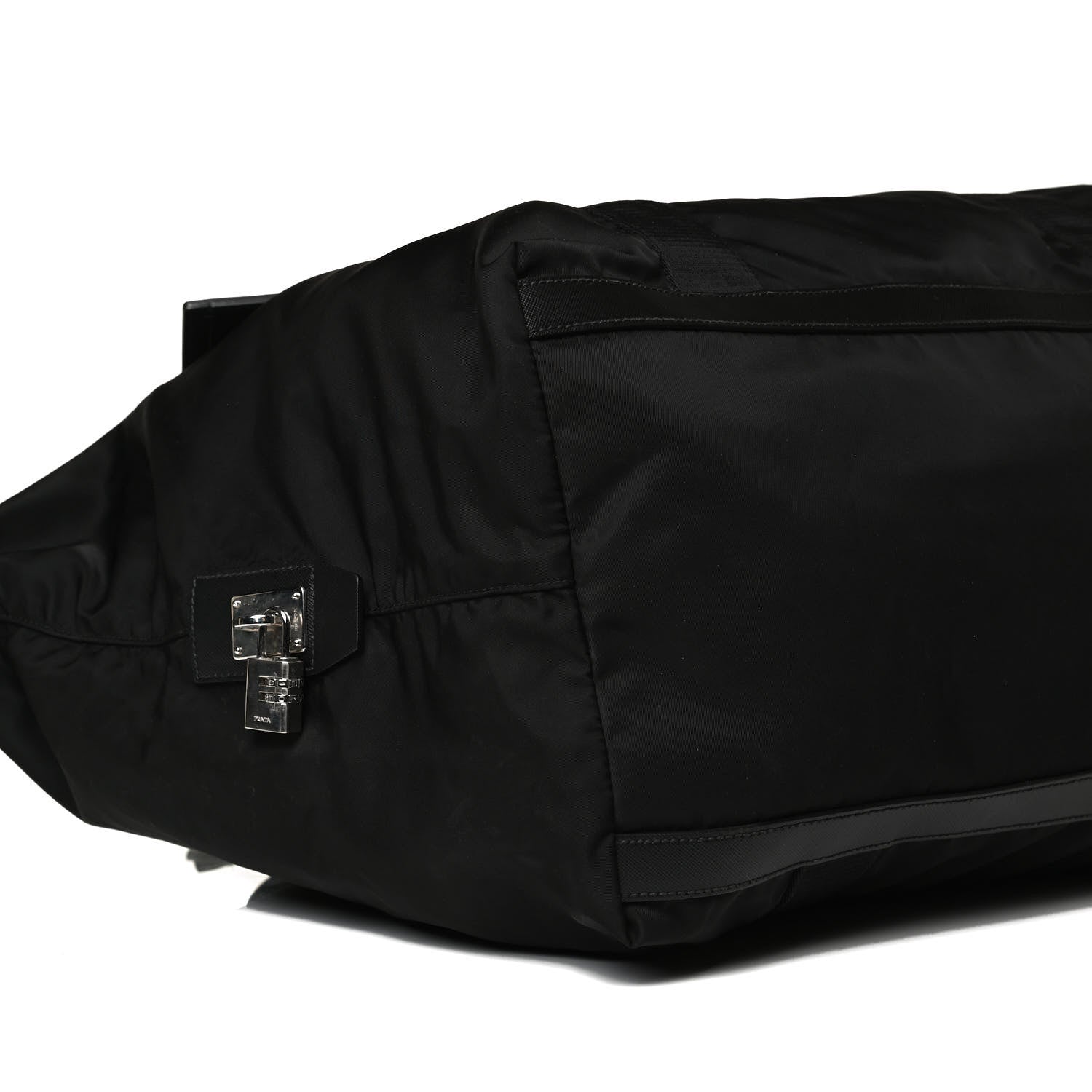 Prada Tessuto Nylon Saffiano Carry On Travel Bag Black 7 of 13