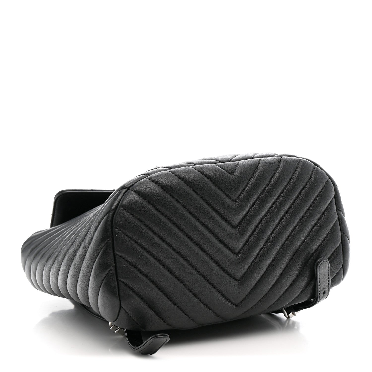 Chanel CHANEL Calfskin Chevron Quilted Small Urban Spirit Backpack Black Black 4 of 10