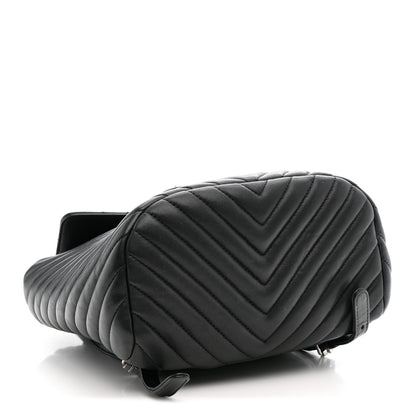 Chanel CHANEL Calfskin Chevron Quilted Small Urban Spirit Backpack Black Black 4 of 10