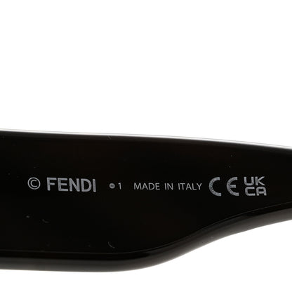 Fendi Acetate FF Oval Sunglasses FE40147I Black 5 of 8