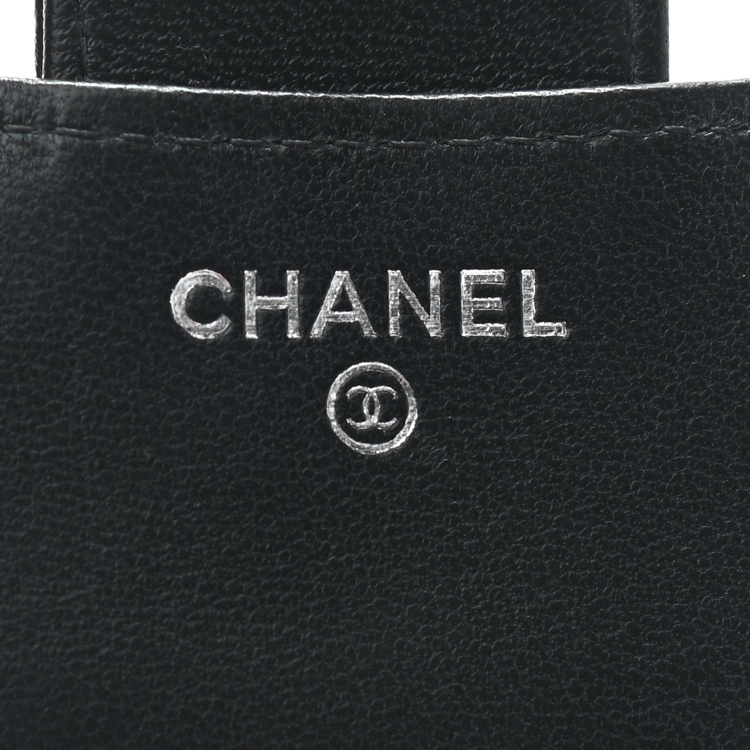 Chanel Lambskin Quilted Compact Flap Wallet Black 6 of 7