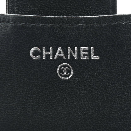 Chanel Lambskin Quilted Compact Flap Wallet Black 6 of 7