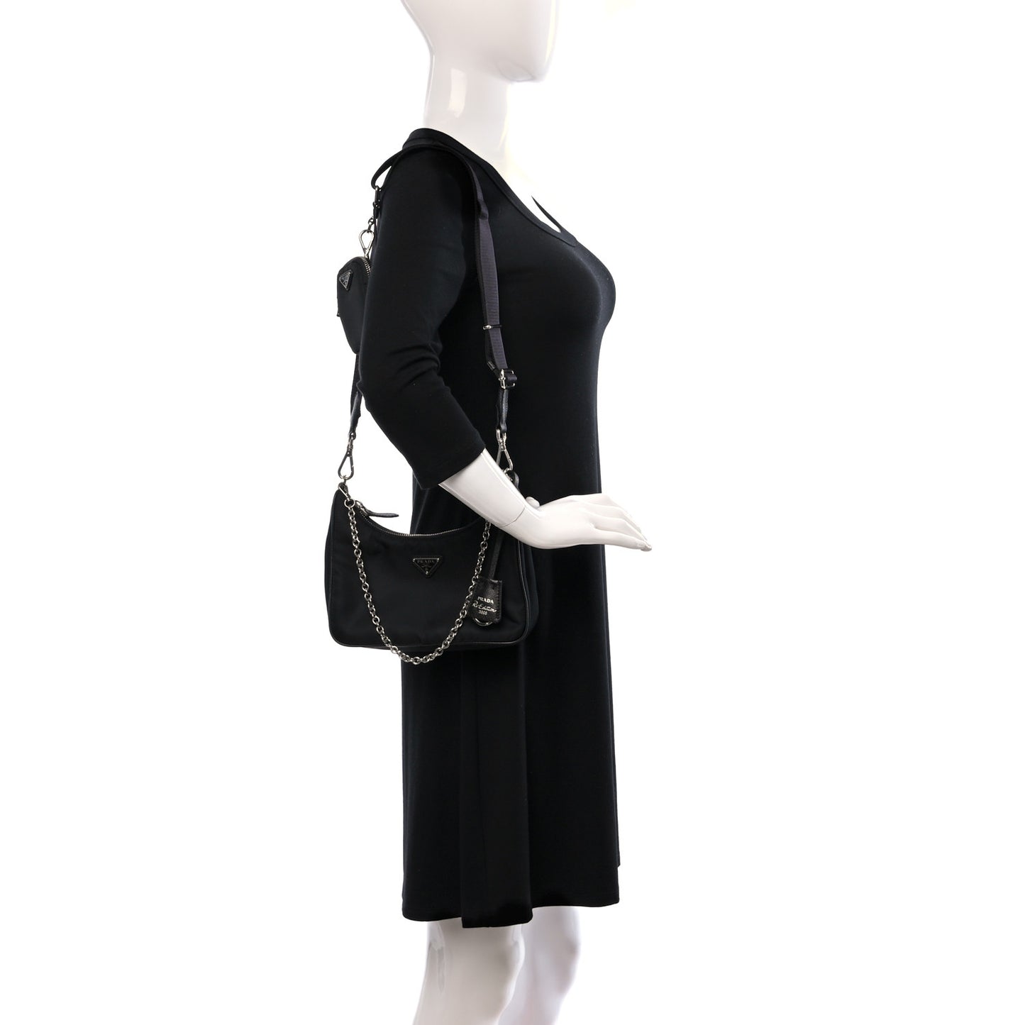 Nylon Re-Edition 2005 Shoulder Bag Black