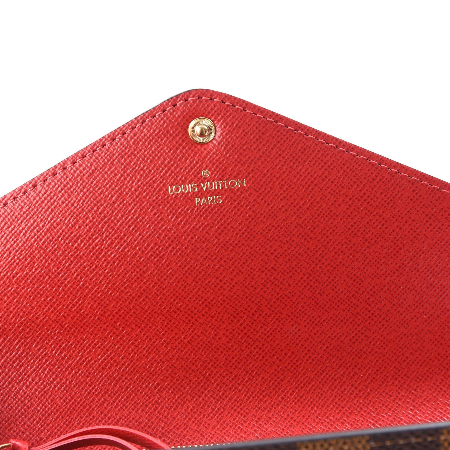 Damier Ebene Josephine Wallet Red