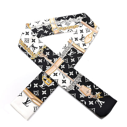 Louis Vuitton LOUIS VUITTON Silk Monogram Confidential Bandeau Black 1 of 3