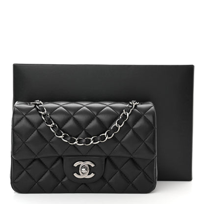 Chanel Lambskin Quilted Mini Rectangular Flap Black 11 of 11