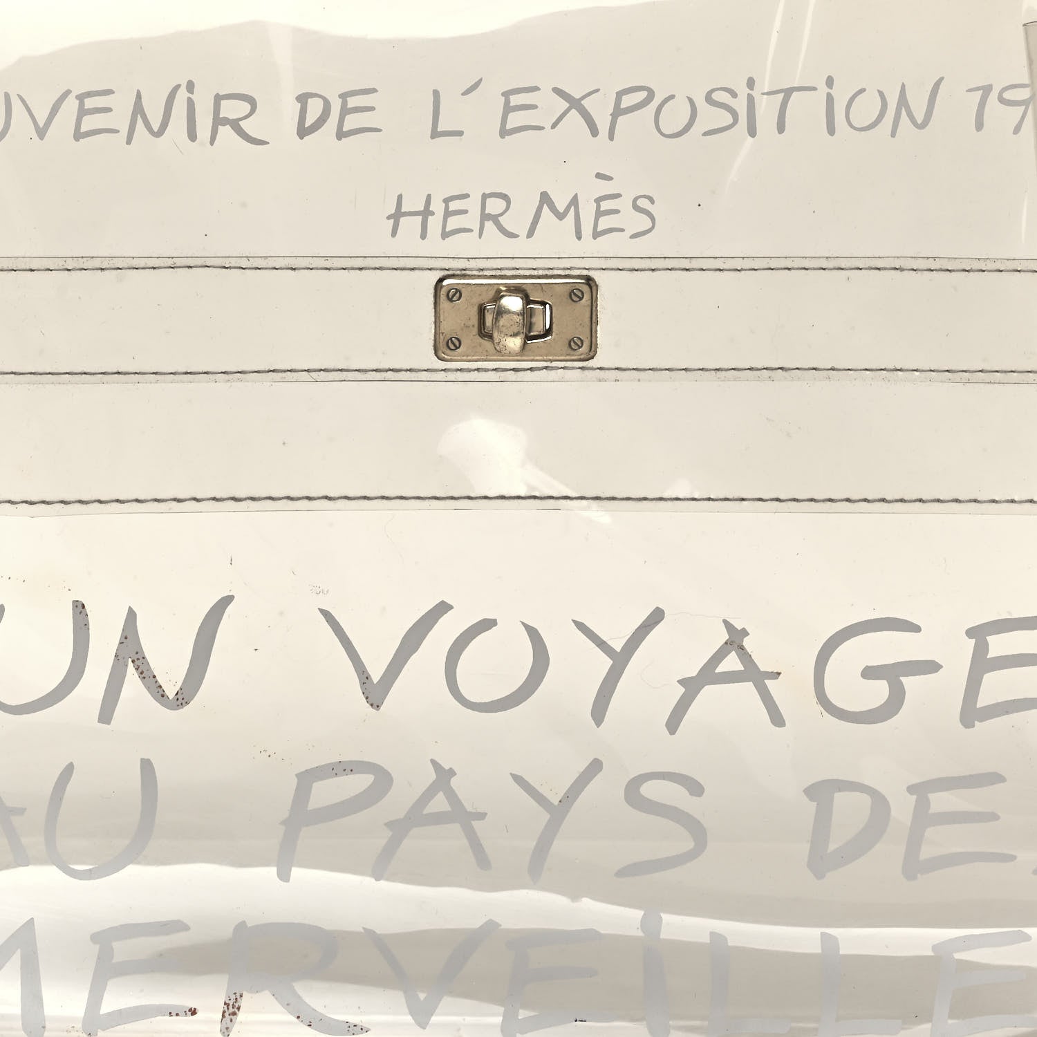Hermes Vinyl Souvenir De L'Exposition Kelly Transparent 6 of 14