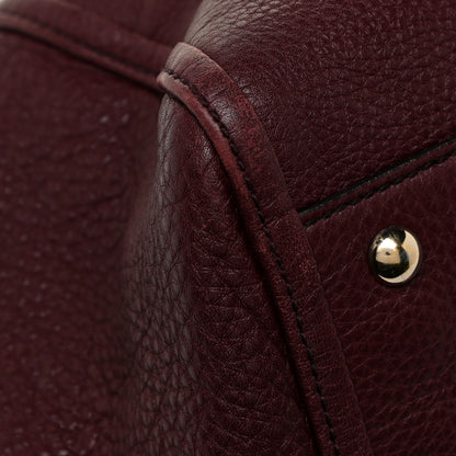 Gucci Pebbled Calfskin Medium Soho Shoulder Bag Bordeaux 22 of 24