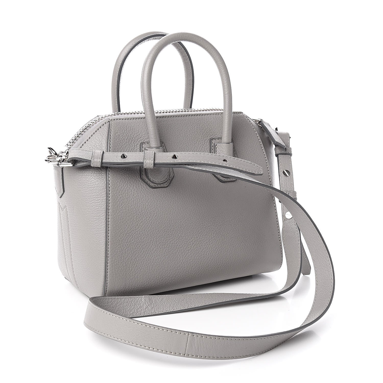 Givenchy Sugar Goatskin Mini Antigona Pearl Grey 3 of 10