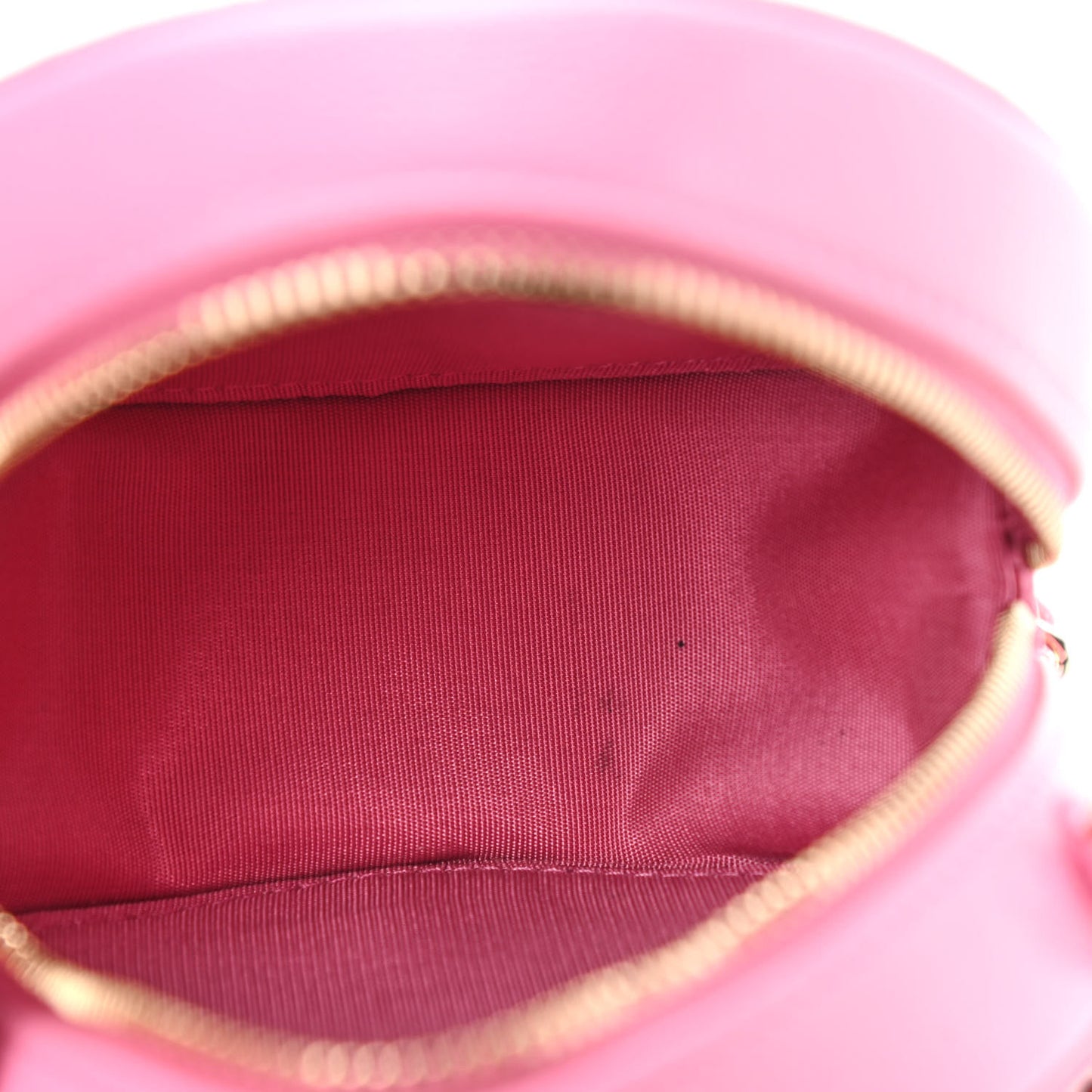 Caviar Quilted Gripoix CC Round Clutch With Chain Pink