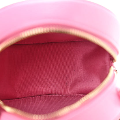 Chanel Caviar Quilted Gripoix CC Round Clutch With Chain Pink 5 of 9